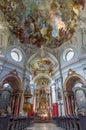 Vienna - Main nave of Baroque church Maria Treu. Church was build between years 1698 bis 1719 by plans of architect Lukas von Hild