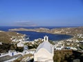 View of the island of Ios in Cyclades,