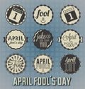 Vintage April Fools Day Labels