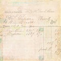 Vintage French Invoice Receipt...