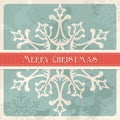 Vintage Merry Christmas Snowfl...