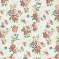 Vintage Rose Floral Wallpaper ...