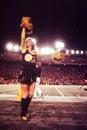 Vintage shot of Notre Dame Cheerleader