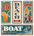 Vintage Summer Holiday Signs