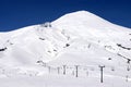 Volcano Villarrica and Pucon ski resort in Chile