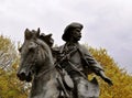 Waco statue man horse