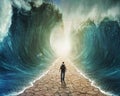 Walking Through The Water