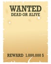 Wanted Dead or Alive Poster