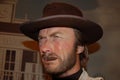 Wax statue of Clint Eastwood