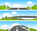 Way Through Nature. Vector