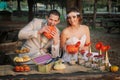 Wedding Couple In Nature