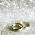 Wedding Rings And Stars In Sil...