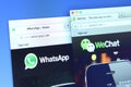 WhatsApp and weChat Webpage