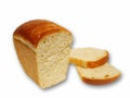 White Bread Isolated Object
