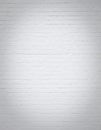 White Blank Brick Wall Vertica...