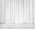 White Curtain Or Drapes Backgr...