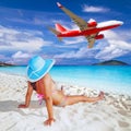Woman Enjoying Tropical Holida...