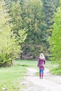 Woman In Spring Nature
