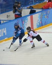 Women's ice hockey match Finland vs Switzerland