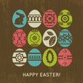 Wooden Background With Color E...