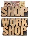 Workshop Word In Wood Type