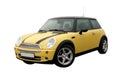 Yellow Mini cooper