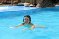 Happy Girl Swimming