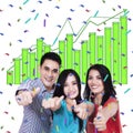 Young People Giving Thumbs Up