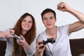 Young People Playing Video Games