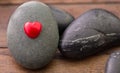 Zen Stone And Valentine Heart