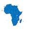 Stock Image : Africa map in 3D