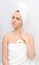 Beautiful woman with towel