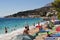 Beach scene in Podgora, Croatia