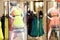 Woman fashion clothing store