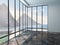 Empty room interior with marble floor