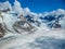 Glacier into the mountains of Wrangell -St. Elias