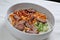Delicious BBQ pork noodles