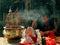 Hong Kong: Burning Incense at Temple