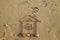 image of the house on sand