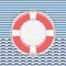 Nautical frame with lifebuoy