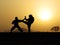 Stock Image : Self defense martial arts training