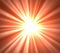 Orange and white-yellow ray mixed