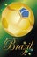 Brazil ball soccer flag (brasil 2014)
