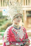 苗族女演员 免版税库存照片