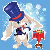 动画片兔例证魔术师阳光宝宝海豚下的图片向量图片