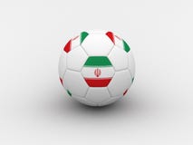 足球与伊朗旗子的橄榄球球 库存图片 - 图片: 3