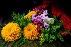 Autumn bouquet of flowers Stock Photography