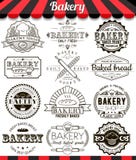 of cupcake badges  vintage signs design Collection vintage set.  and elements Bakery vector