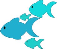 Blue fish Stock Photos