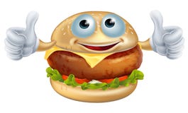 Cartoon Burger King Making A Thumbs Up Gesture Stock Photo ...